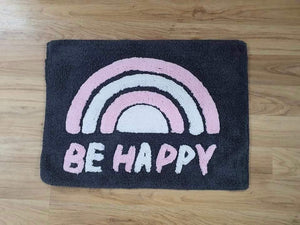 'Be Happy' Bathmat